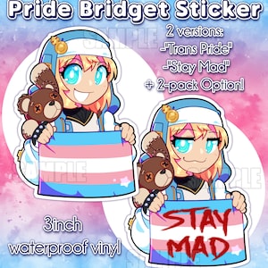 Pegatinas de Pride Bridget GUILTY GEAR STRIVE