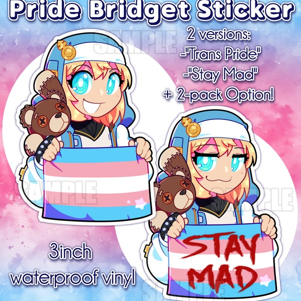 Pride Bridget GUILTY GEAR STRIVE Stickers