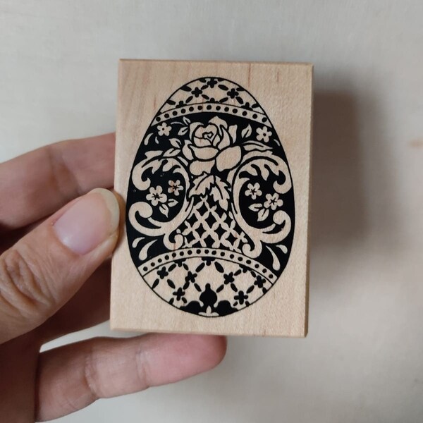 Motivstempel STEMPEL EI Osterei Faberge Ei Karten Basteln Ostern Frühling rubber stamp Made in USA Hobby Freizeit Scrapbooking