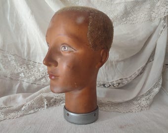 Old Antique Mannequin Head, Vintage Mannequin - Etsy