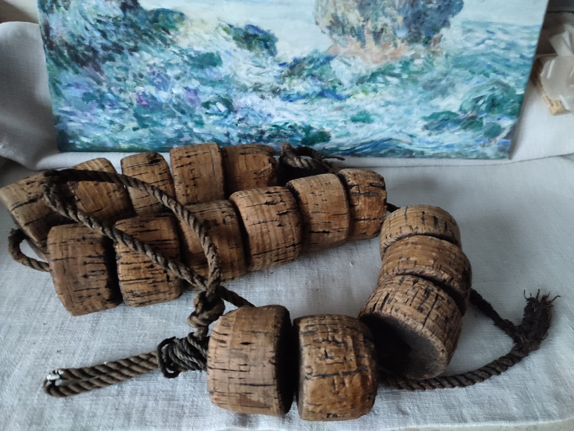Vintage Fishing Net Buoy Natural Cork Fishing Accessories Cork