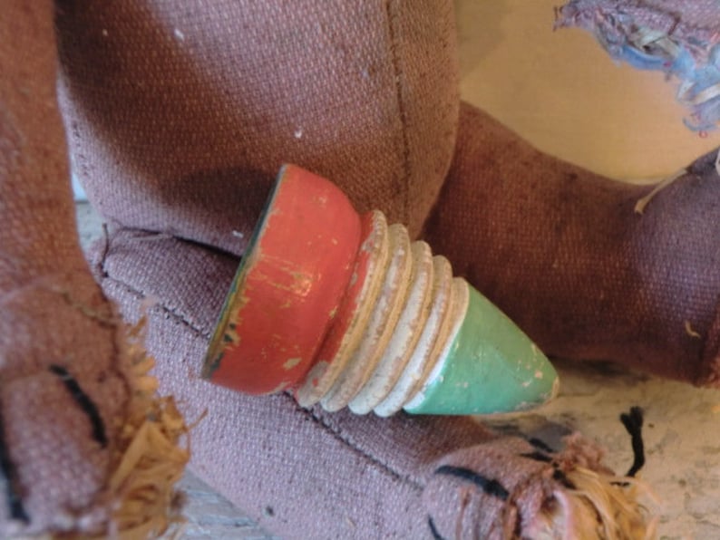 Vintage Wood Spinning Top Whip Top Old Children's Toy Etsy