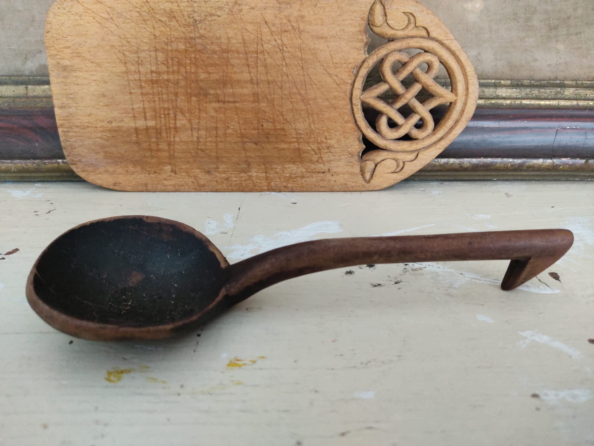 Rustic Plastic Spoon Old Vintage Wooden Spoon Urban Rustic Kitchen Shabby Patina Country ...