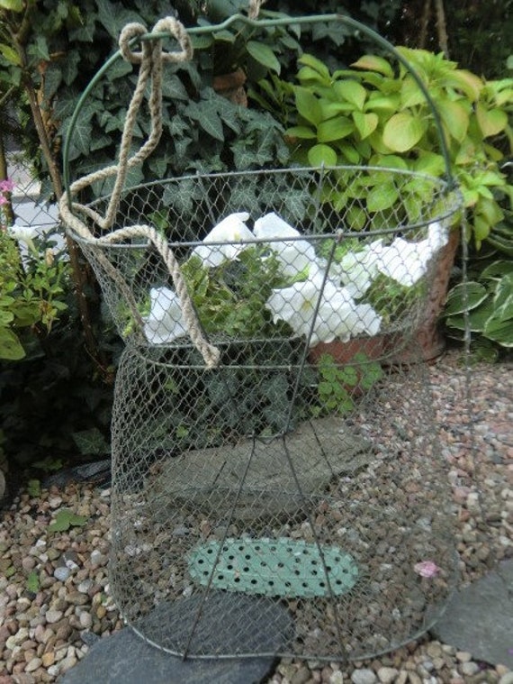 Vintage Fishing Basket Wire Keepnet Fixed MAILINOX Made in France