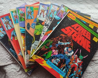 Lot mixte de 9 bandes dessinées vintage Star Wars - Star Wars - Comics Ehapa Verlag Allemagne