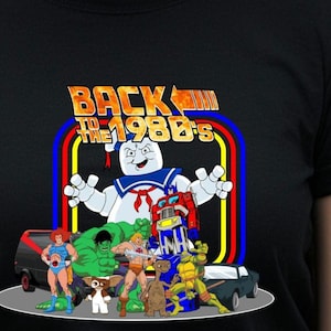 The original - Back to the 80's icon t-shirt, eighties cartoon character mashup, retro unisex t-shirt