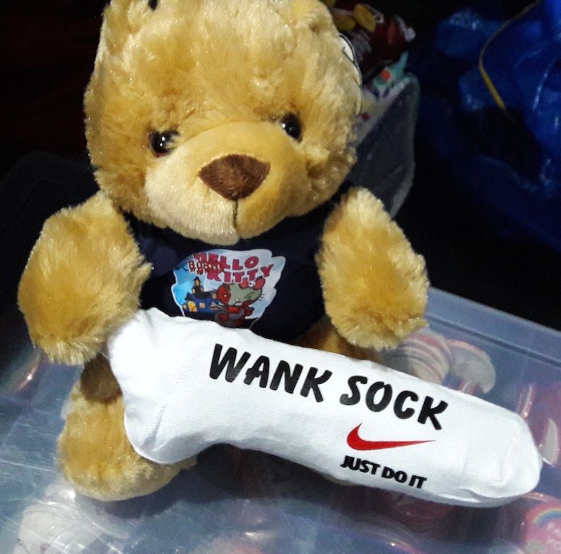 Adult Humor, Novelty, Funny gift, for the man who needs just a little something more -  Single Wank Sock 