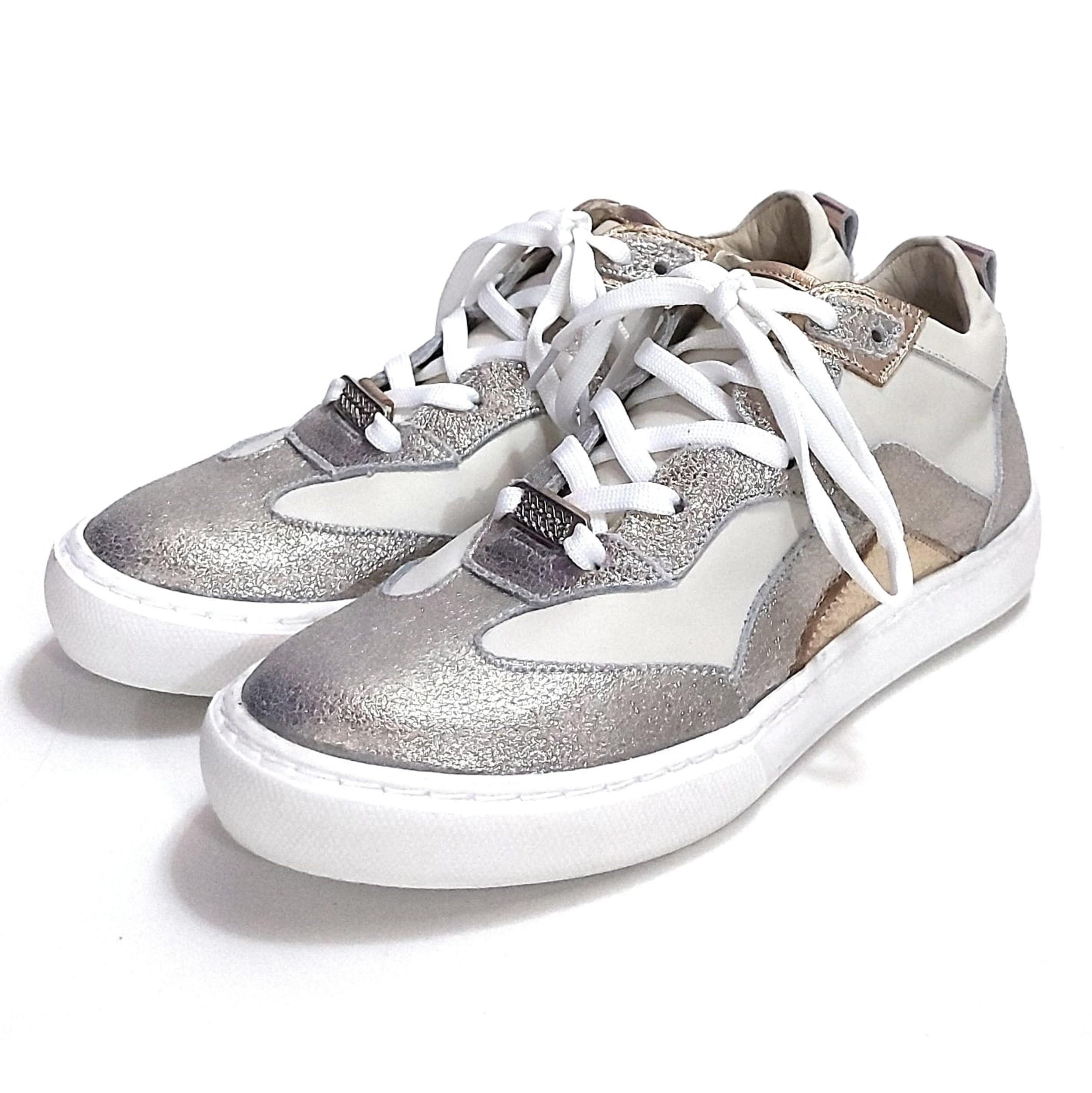 Zapatillas Sneakers de Mujer de Cuero Urbanas Glam Quica Marambio - Main Image