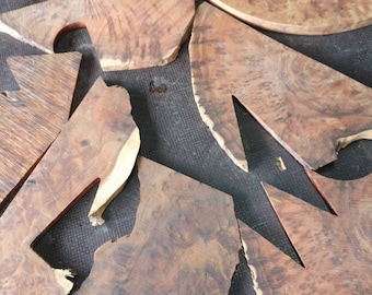 Cut off wood for jewelry, approx. 0.7 kg