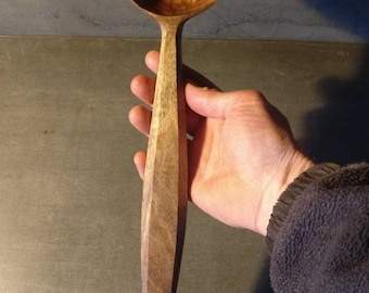 Walnut wooden cooking spoon