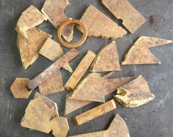 Cut off wood for jewelry, approx. 0.6 kg