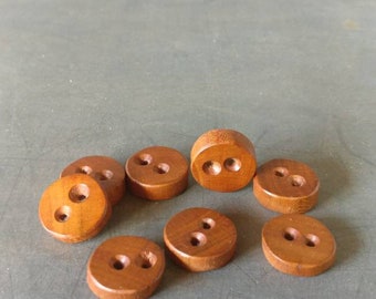 Plum wood buttons