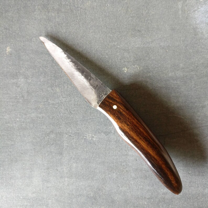 Kleines Küchenmesser sehr scharf. Griff aus Ebenholz | Etsy