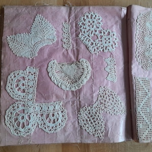 Early 20th century lace crochet sample book
