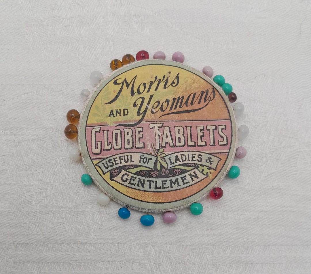 Moris Tablet Morris & Yeoman's Globe Tablets Pin Wheel, C. 1901 - Etsy UK