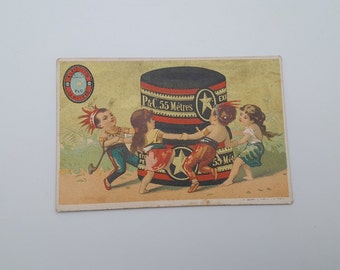 Trade card for P & C Etoile d'Or linen thread, early 20th century
