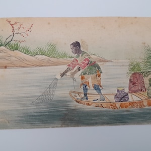 希少な浸軟切手/モンタージュポストカード、1920 年代の中国
