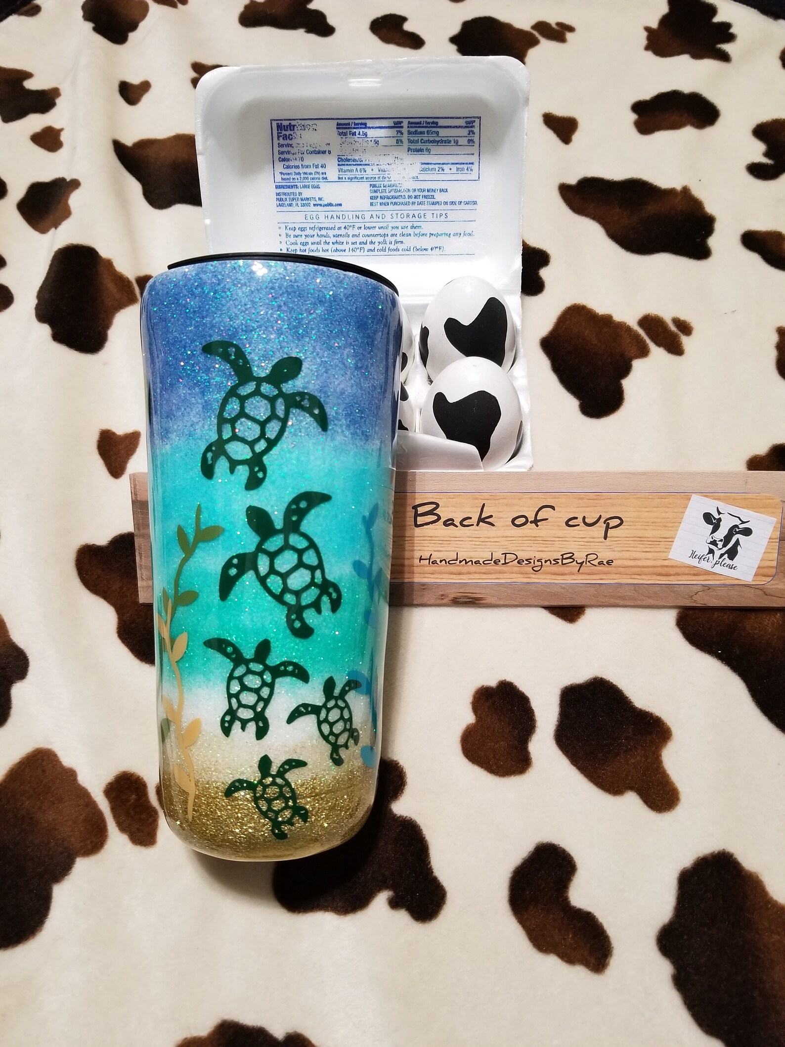Turtle Cup Sea Turtle Tumbler Seaweed and Sea Turtles Ocean Etsy