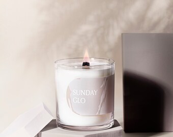 Santal Scented Soy & Coconut Wax Candle - "Santal Spring"