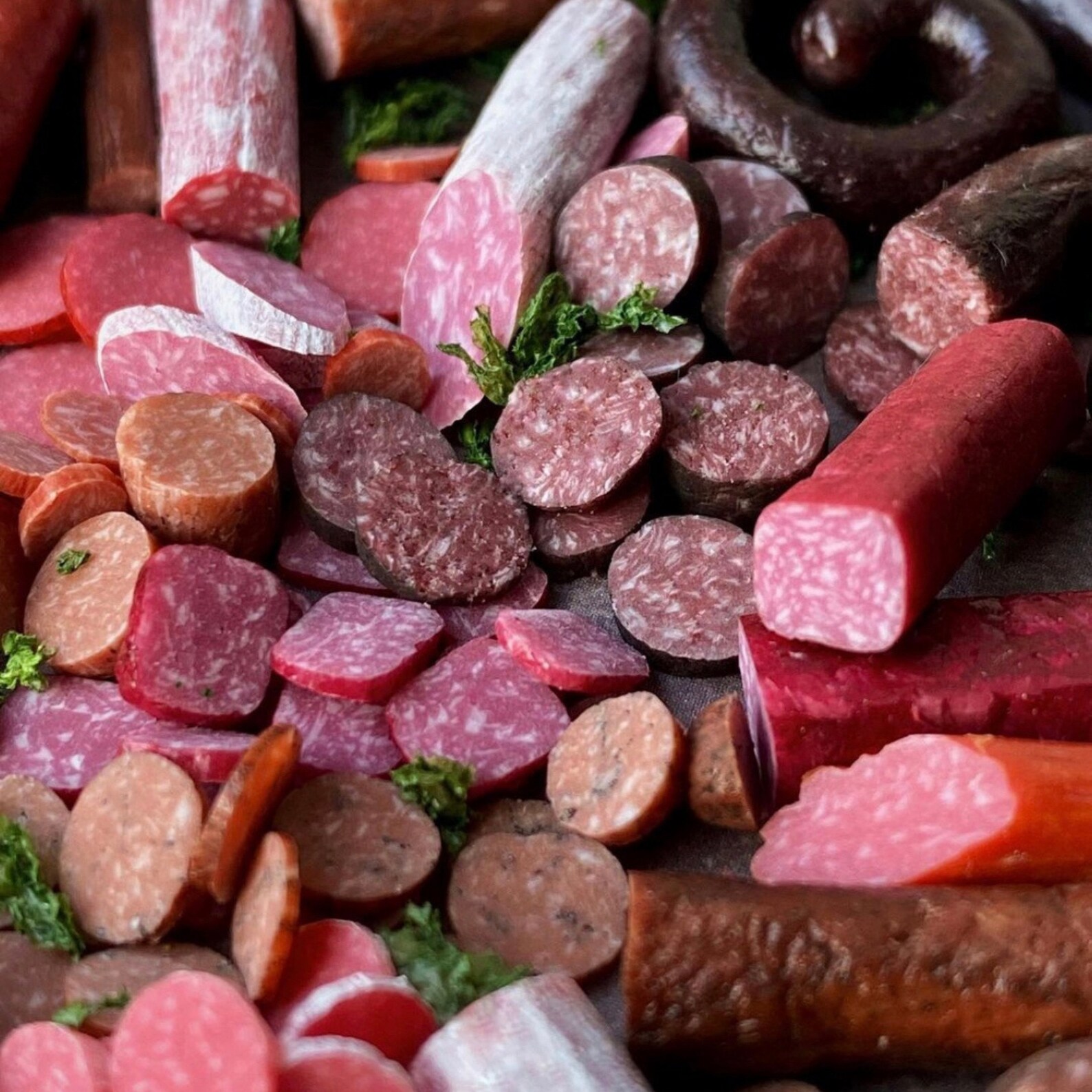 Miniature Sausages. Video Tutorial Polymer Clay. Dollhouse Etsy