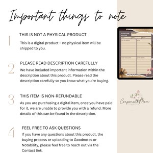 Digital Meeting Notes Template PDF Printable Goodnotes and Notability ...