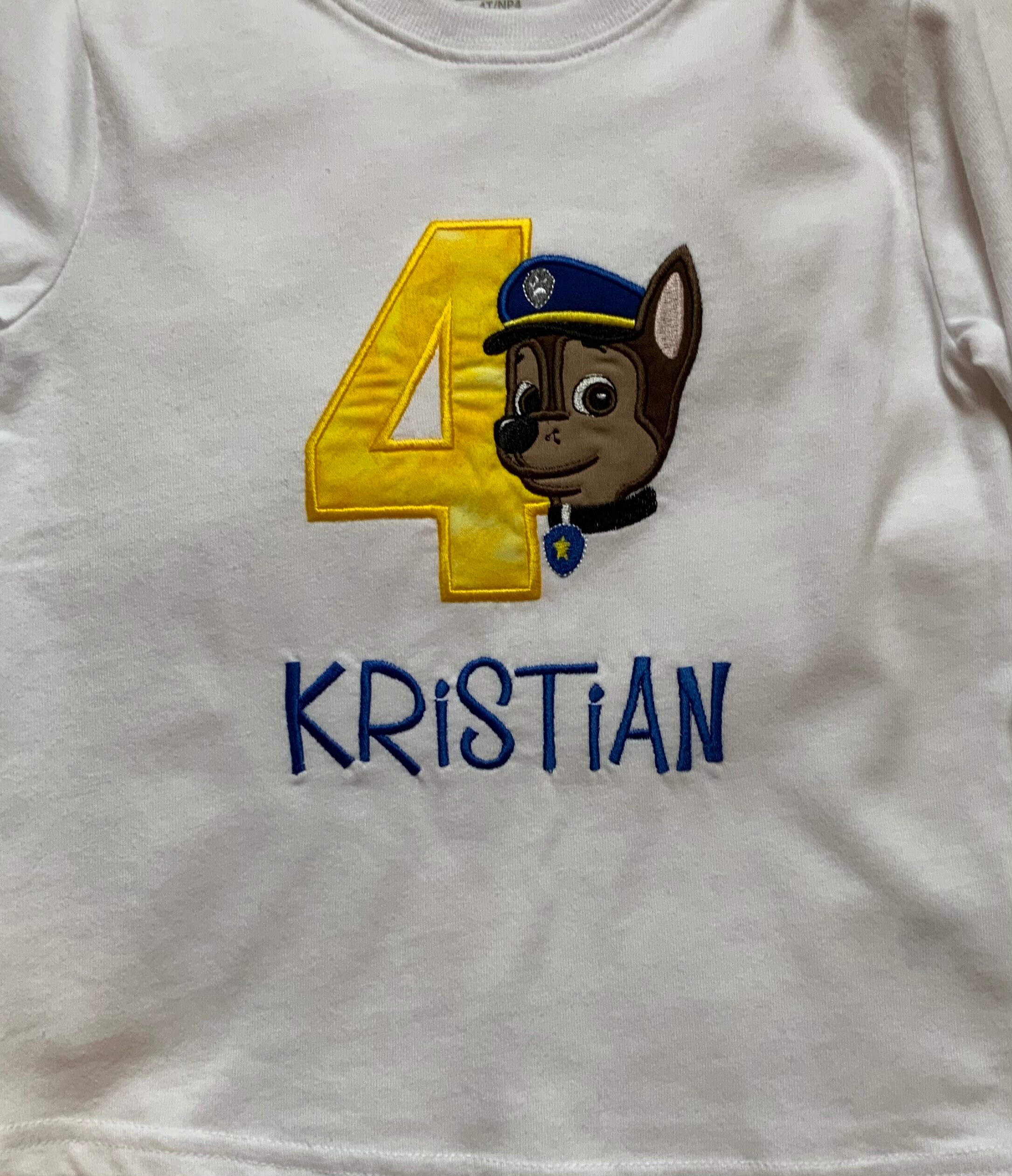 Paw Patrol Geburtstagsshirt Chase Geburtstagsshirt Paw | Etsy