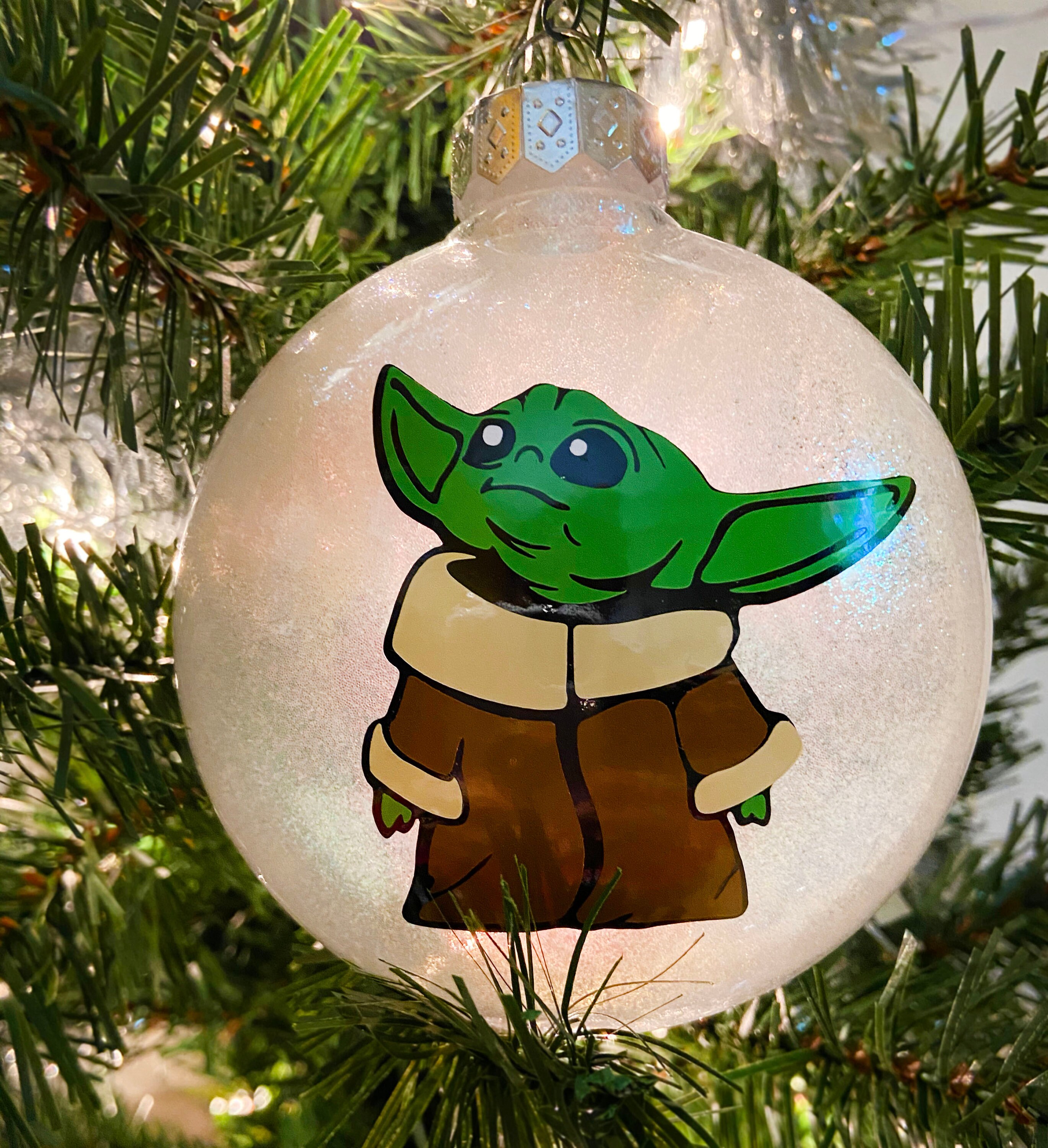 Baby Yoda Christmas Ornaments Baby Yoda Ornaments Star Wars Etsy