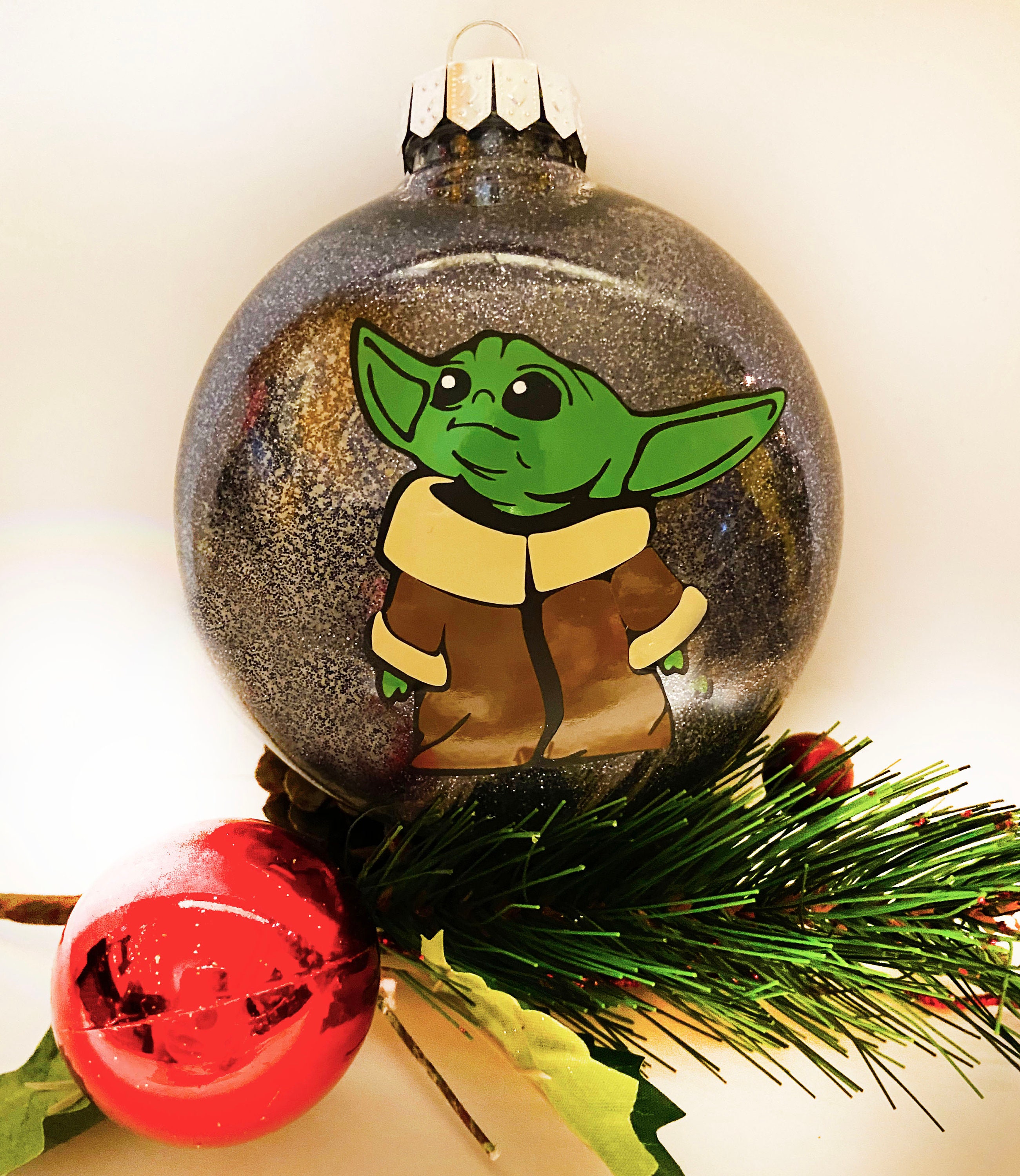 Baby Yoda Christmas Ornaments Baby Yoda Ornaments Star Wars Etsy
