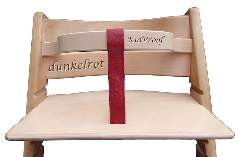 KidProof Öko Echt Lederriemen für Hochstuhl kompatibel zu Stokke Tripp Trapp, Roba, Treppy, Safety uvm. Schrittgurt für Holzbügel Frontbügel Bild 10