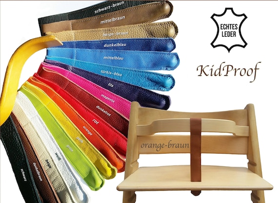 Kidproof Eco Genuine Leather Strap for High Chairs, Compatible With Stokke  Tripp Trapp, Roba, Treppy, Safety and Many More. Crotch Strap for Wooden  Bars and Front Bars - Etsy