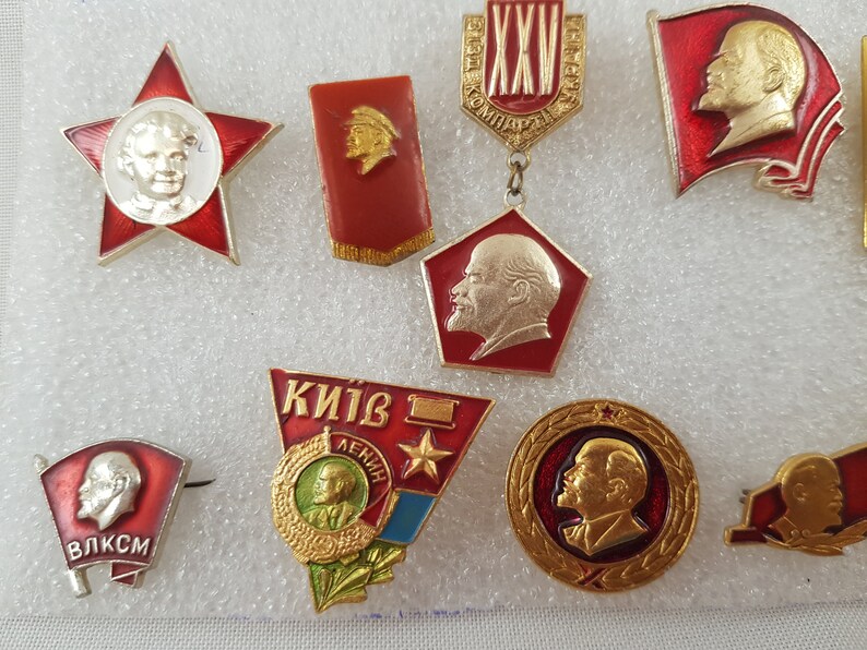 badges Russian/_Revolution propaganda communist revolution soviet badges pins pin Vladimir Lenin,Soviet propaganda badges
