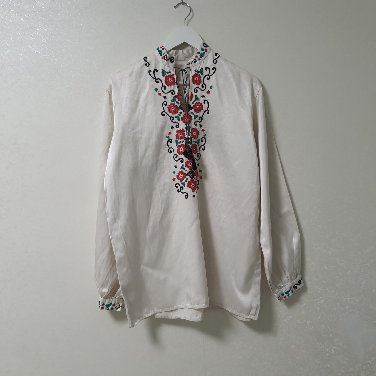 Men's traditional ukrainian cotton shirt embroidered Etsy