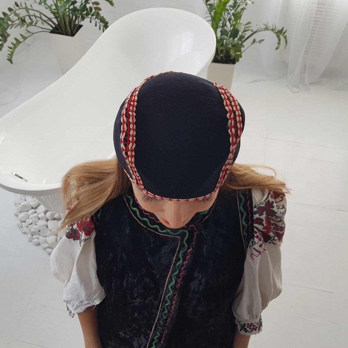 Women's hat Ukrainian hat national costume a nibble a Etsy