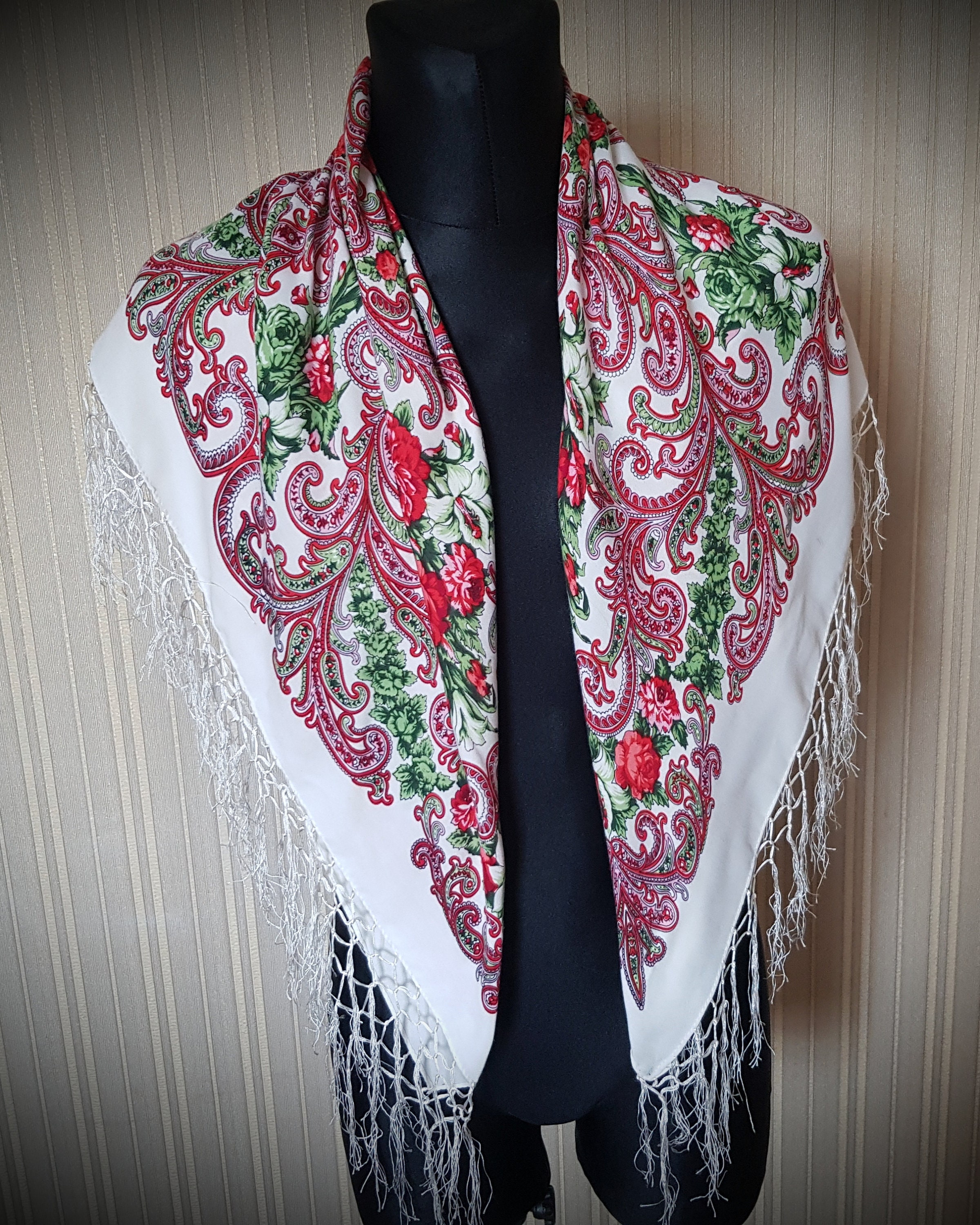 Beautiful vintage shawl. Shawl vintage old shawl gift. Etsy
