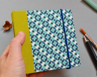Art journal with handmade Khadi artist paper (320g|100% handmade paper|acid-free)
