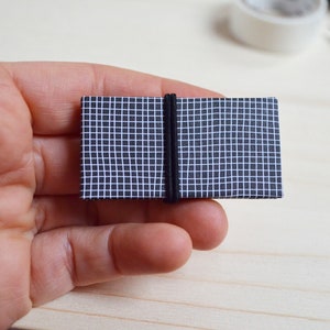 Mini Leporello 5 cm x 2,5 cm (papel estampado | negro/blanco)