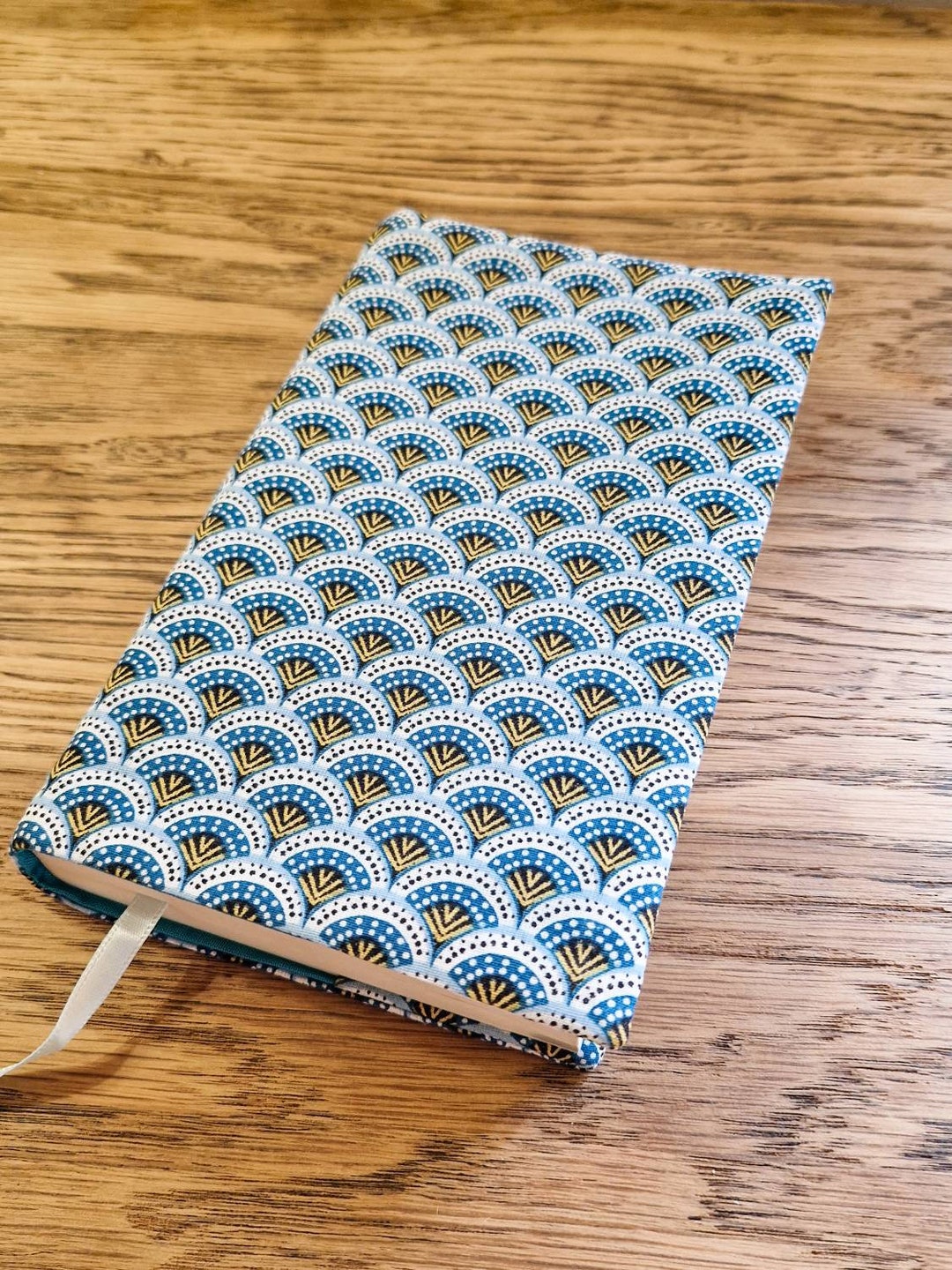 Pocket Book Cover With Integrated Bookmark Pocket/book Cover Etsy