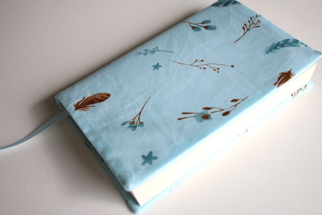 Pocket Book Cover With Integrated Bookmark Pocket/book Cover Etsy