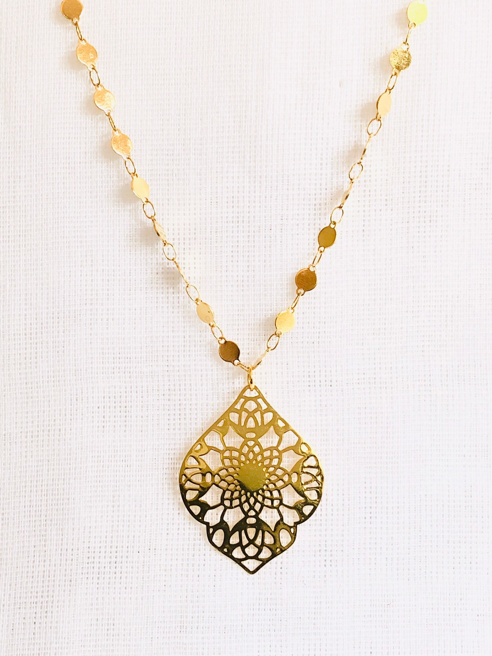 Necklace With Ornament Pendant Etsy UK