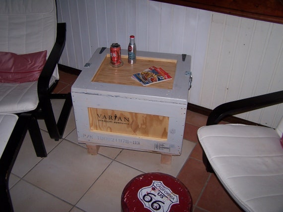 Uberseetransportkiste Als Couchtisch Etsy