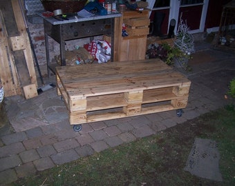 Coffee table 14,Lowboard a. old industrial pallet