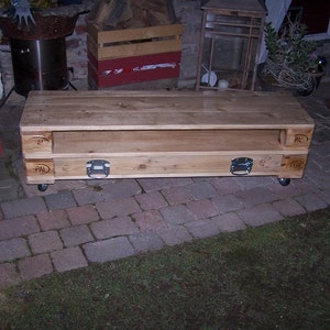 LowboardXL made of pallets & timber with 1 drawer image 1