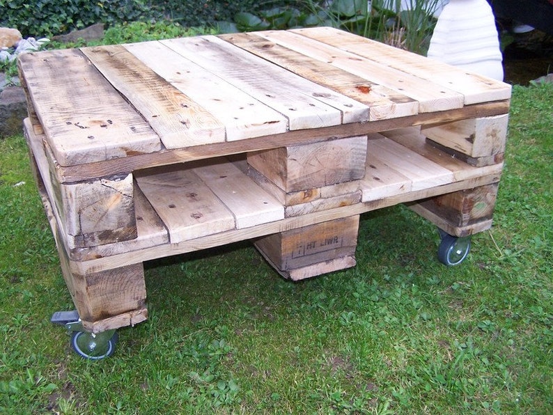 Coffee table 8 from old industry/EURO Pallet image 2