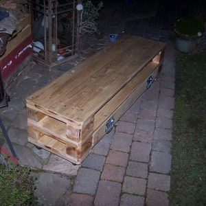 LowboardXL made of pallets & timber with 1 drawer image 2