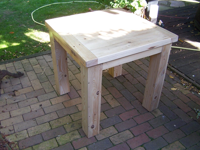 Solid dining table, kitchen table made of pallet wood, image 1