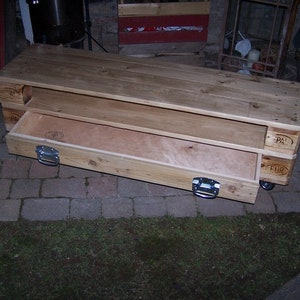 LowboardXL made of pallets & timber with 1 drawer image 3