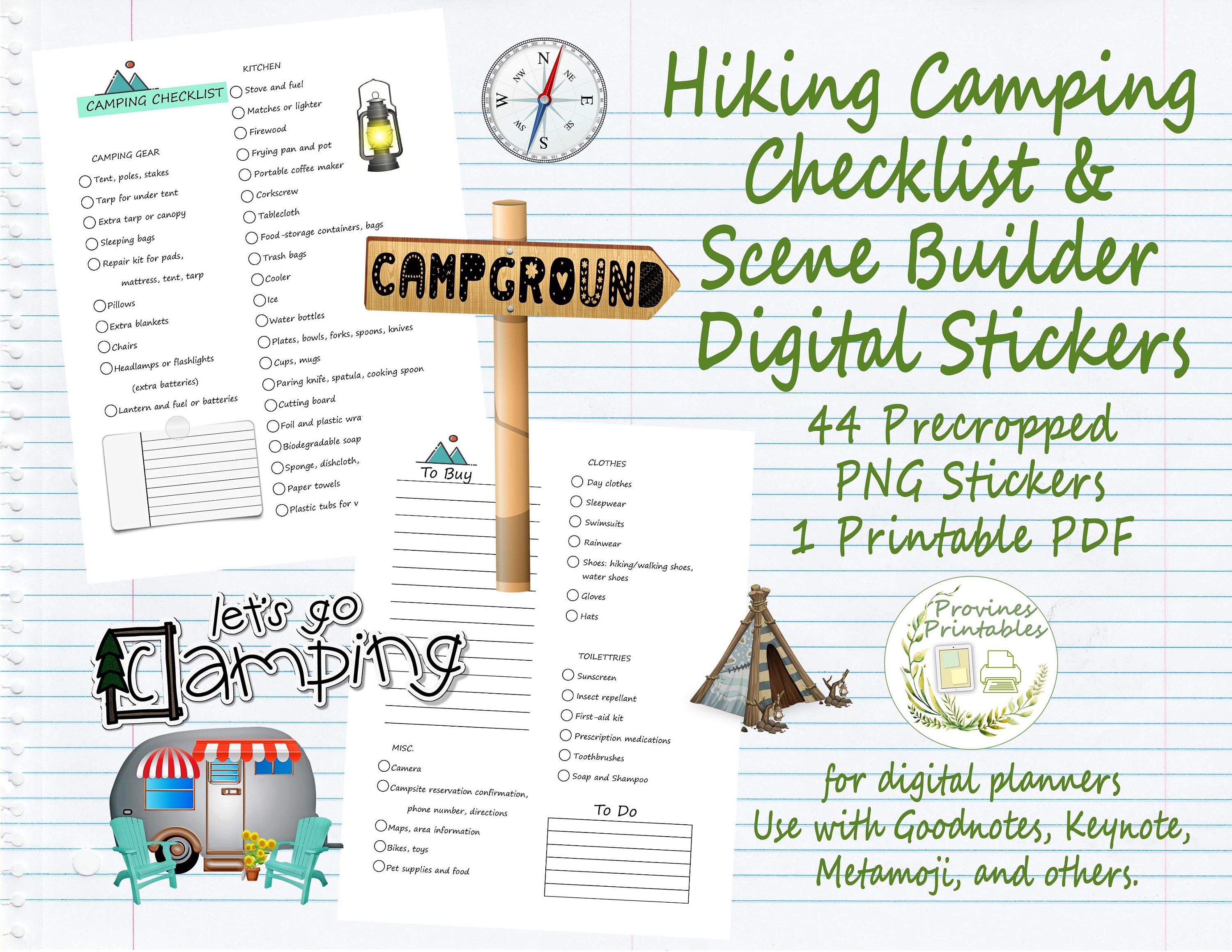 hiking camping checklist