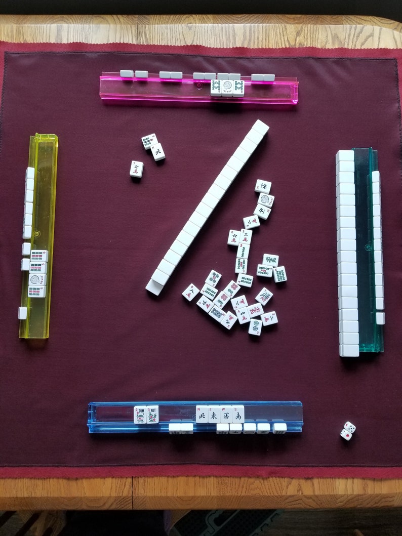 Mahjong Table Mat Etsy
