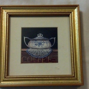 Vintage Set Arnie R Fisk Prints Framed Faux Gold Wood Coffee - Etsy