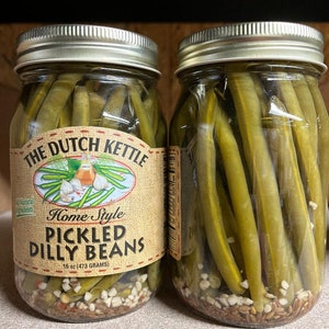 Dutch Kettle Pickled Dilly Beans 16 oz. Jar
